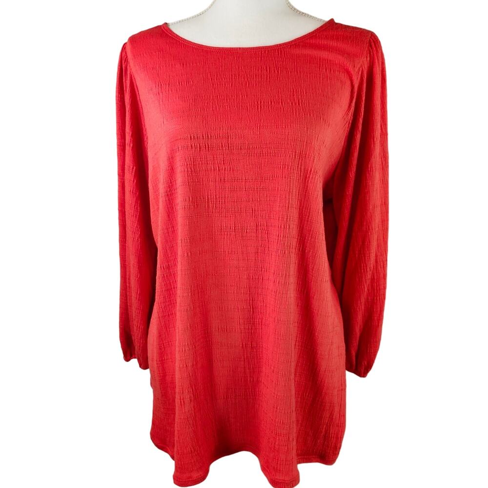 New Max Studio London Women’s Top Blouse Plus Size 1X Casual Minimalist